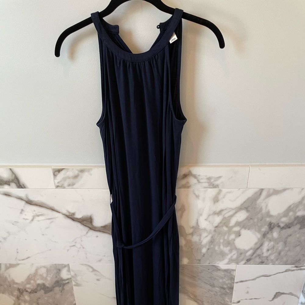 Old Navy Sleeveless Maxi Dress Navy Blue